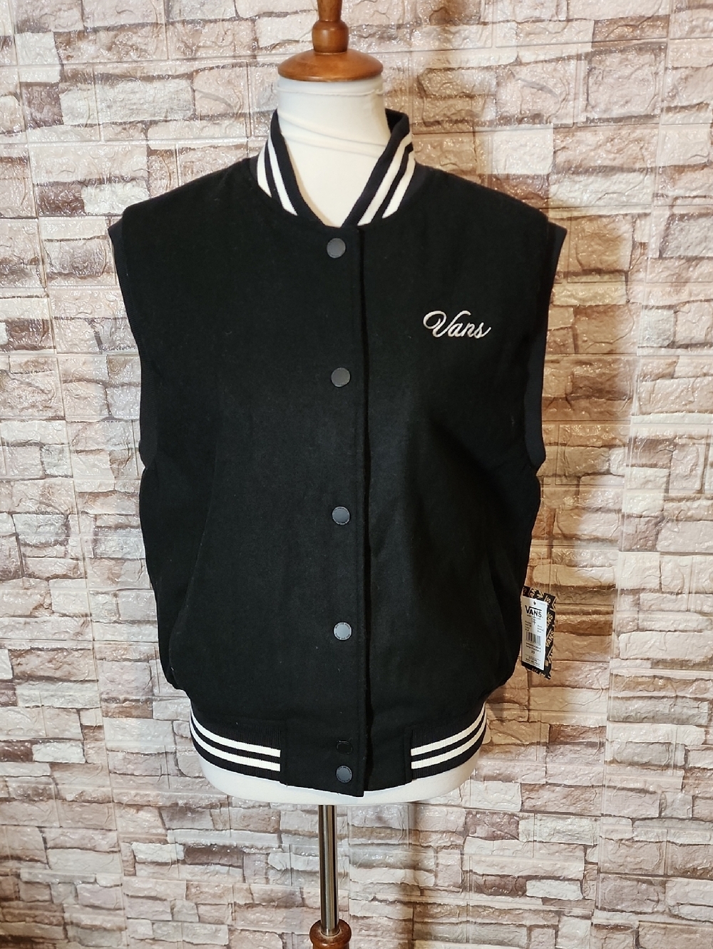 Vans Black Varsity Vest Brand New Unisex
